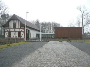 front of building