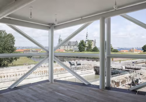 View from the Culture Yard to Kronborg