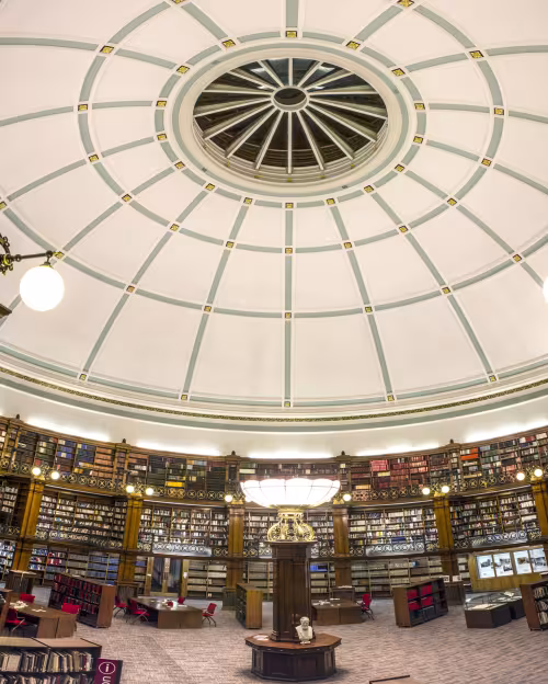 The Picton Reading Room: One of the restored historic rooms.