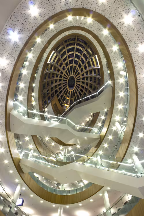 New-build section: Interior view