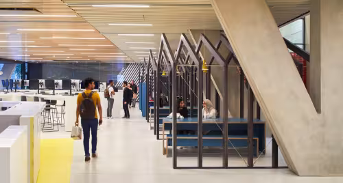 Learning commons, to print area
