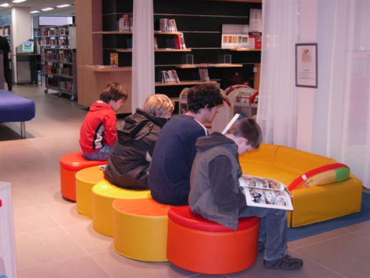 an evening in the library