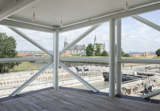 View from the Culture Yard to Kronborg