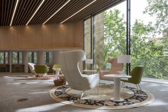 interior public library in barcelona