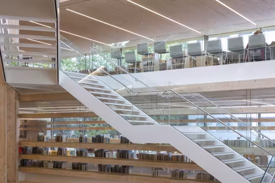 interior public library in barcelona