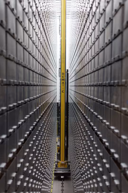 Automated book transportation system at deposit
