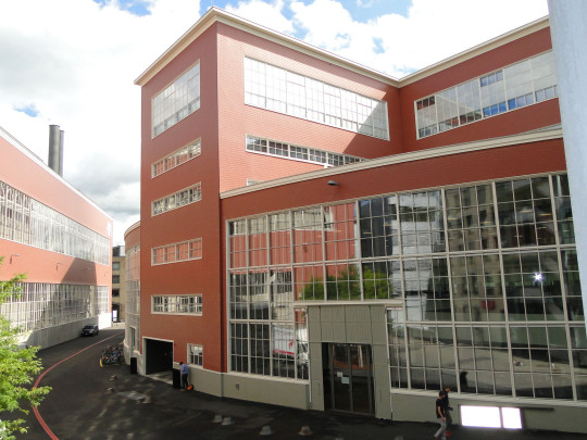 Back of the building