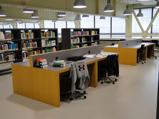 Workingspace inside the library