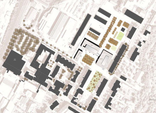 Modell - Situation - design plan