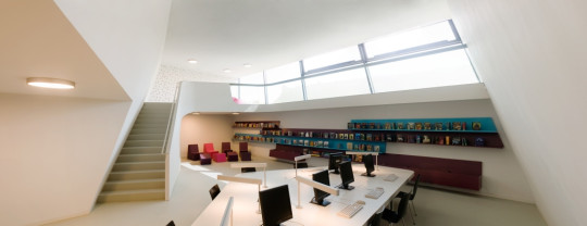 Reading room in the Library in Luckenwalde Railway Station