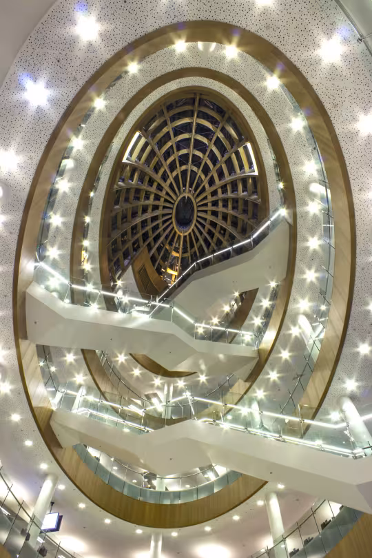 New-build section: Interior view