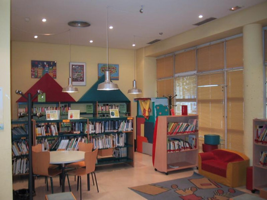 Children's section of the Municipal Public Library Dámaso Alonso in Madrid, Spain