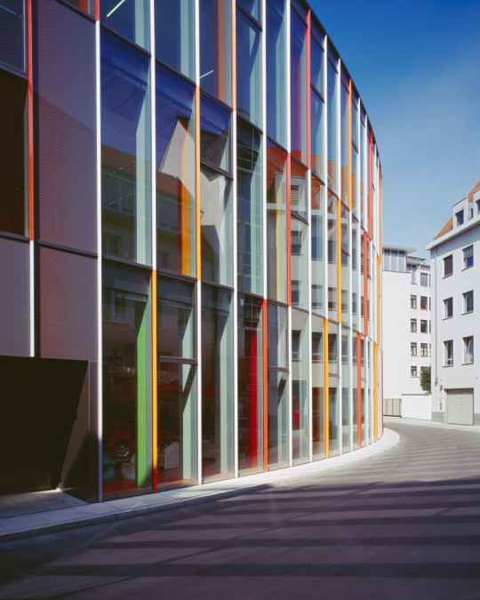 Sideview of the New Augsburg Municipal Library