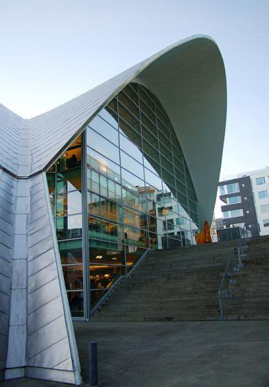 Street stairs on the side