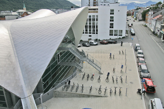 Backside, bicycle parking