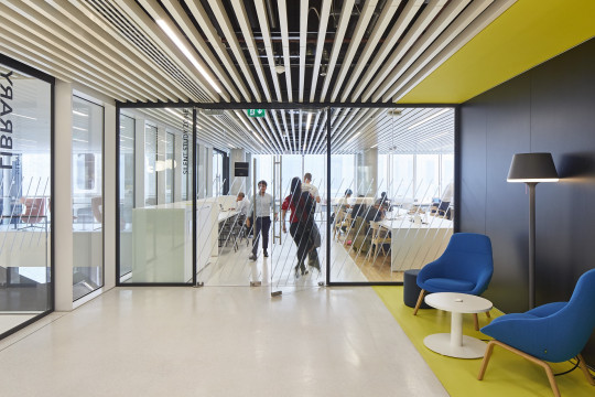 Silent study zone door