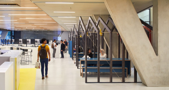 Learning commons, to print area