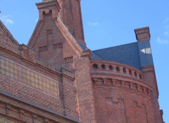 Detail of red bricks