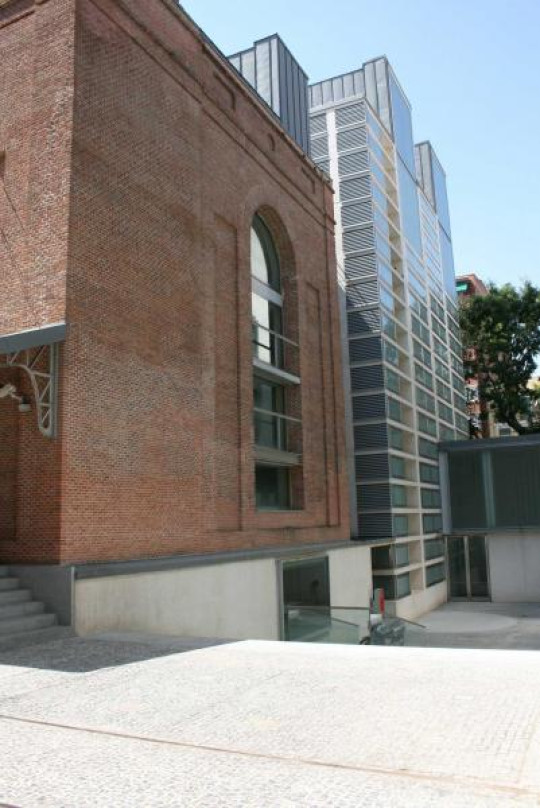 Special external feature of the Regional Library Joaquín Leguina of Madrid, Spain