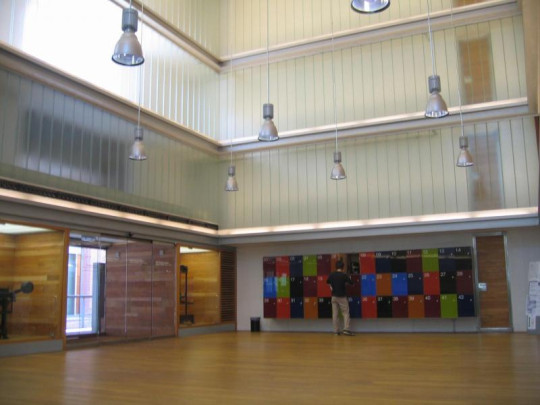 Hall of the Regional Library Joaquín Leguina of Madrid, Spain