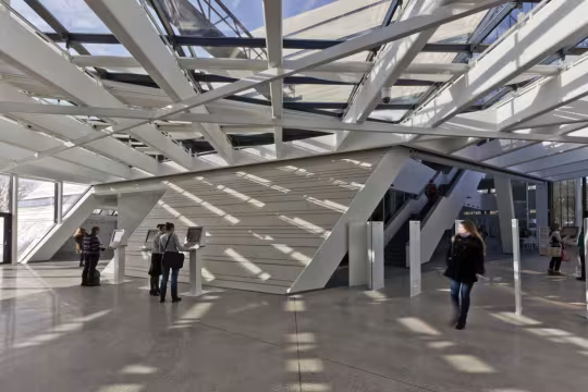 Hall inside the library