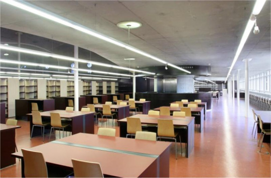 Reading room of State Public Library in Santiago de Compostela