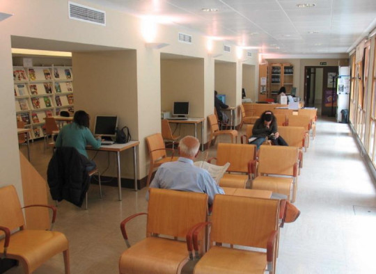 Periodical reading room of the State Public Library in Guadalajara, Spain
