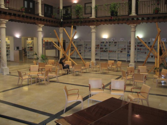 Historical courtyard rehabilitated. View from firts floor