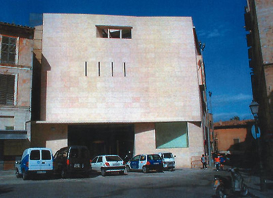 Front view of the State Public Library in Palma de Mallorca, Spain