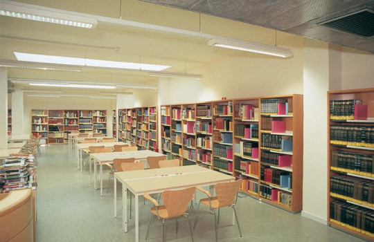 Reading room of the State Public Library in Palma de Mallorca, Spain