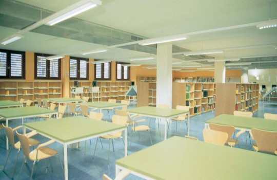 Reading room of the State Public Library in Palma de Mallorca, Spain