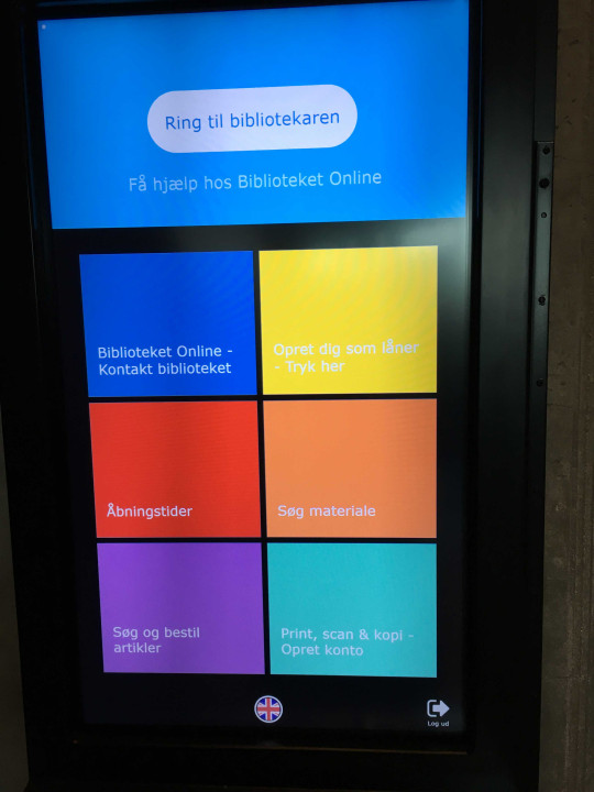 Tingbjerg, the self service screen