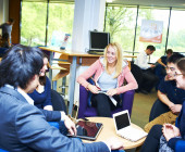 Social study area -  interior view