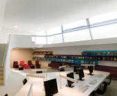 Reading room in the Library in Luckenwalde Railway Station