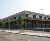 The south west end of the building