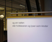 Extract from the poem "Furukonglesang" by Norwegian poet Jan Erik Vold