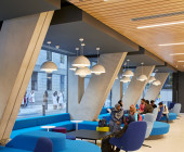 Blue couches