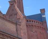 Detail of red bricks