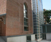Special external feature of the Regional Library Joaquín Leguina of Madrid, Spain