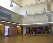 Hall of the Regional Library Joaquín Leguina of Madrid, Spain