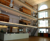 Hall of the Regional Library Joaquín Leguina of Madrid, Spain