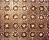 Detail of historical coffered ceiling