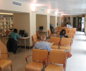 Periodical reading room of the State Public Library in Guadalajara, Spain