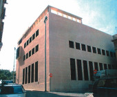 Back view of the State Public Library in Palma de Mallorca, Spain