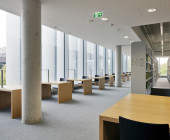 Reading room: It offers 300 attractive workplaces