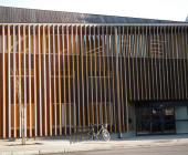 Back side with entrance